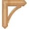 Ekena Millwork Thorton Arts and Crafts Rough Sawn Bracket w/ Offset Brace, Western Red Cedar, 8"W x 26"D x 30"H BKT0806X26X30THR03RWR - alternate 4